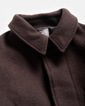 LAMAR HALF RAGLAN TOPCOAT - CIOCCOLATO FONDENTE WOOL MELTON