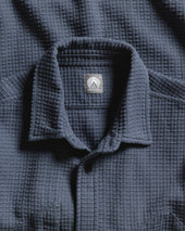 Tizi Mountain Shirt Turbulence Blue Exploded Ripstop Cotton