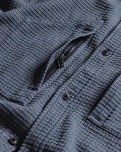Tizi Mountain Shirt Turbulence Blue Exploded Ripstop Cotton
