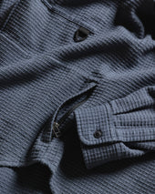 Tizi Mountain Shirt Turbulence Blue Exploded Ripstop Cotton