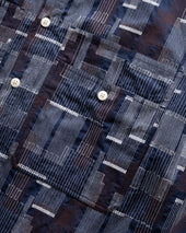 Pilchuck Work Shirt Midnight Ecru Chocolate Scatter Embroidered Cotton Micro Ripstop