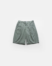 EMERY PLEATED BIG SHORTS - FADED SAGE MICRO RIPSTOP NYLON