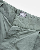 EMERY PLEATED BIG SHORTS - FADED SAGE MICRO RIPSTOP NYLON