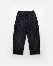 KADEN BALLOON PANT - BLACK COTTON MICRO RIPSTOP
