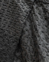 S/S AIKEN SHIRT - TONAL SAGE PATCHWORK KANTHA STITCHED COTTON