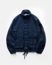 MUELLER TANKER JACKET - NAVY LINEN TWILL