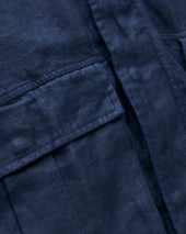 MUELLER TANKER JACKET - NAVY LINEN TWILL
