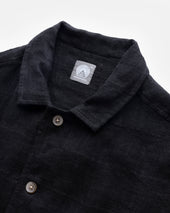 S S Single Pocket Sam Shirt Handloom Windowpane Gauze
