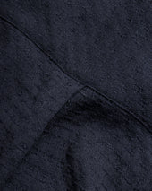 Wes Straight Hem Work Shirt Midnight Worsted Wool Dobby