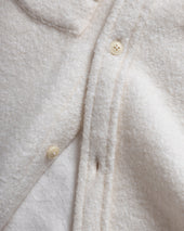 Bacliff Abstract Pocket Work Shirt Salt Woolen Boucl