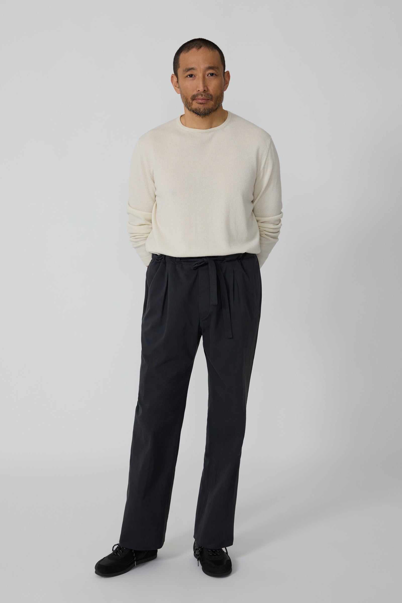 Drawstring Trouser Peached Cotton