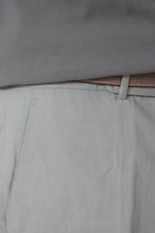 Plain Front Trouser Cotton Linen Twill