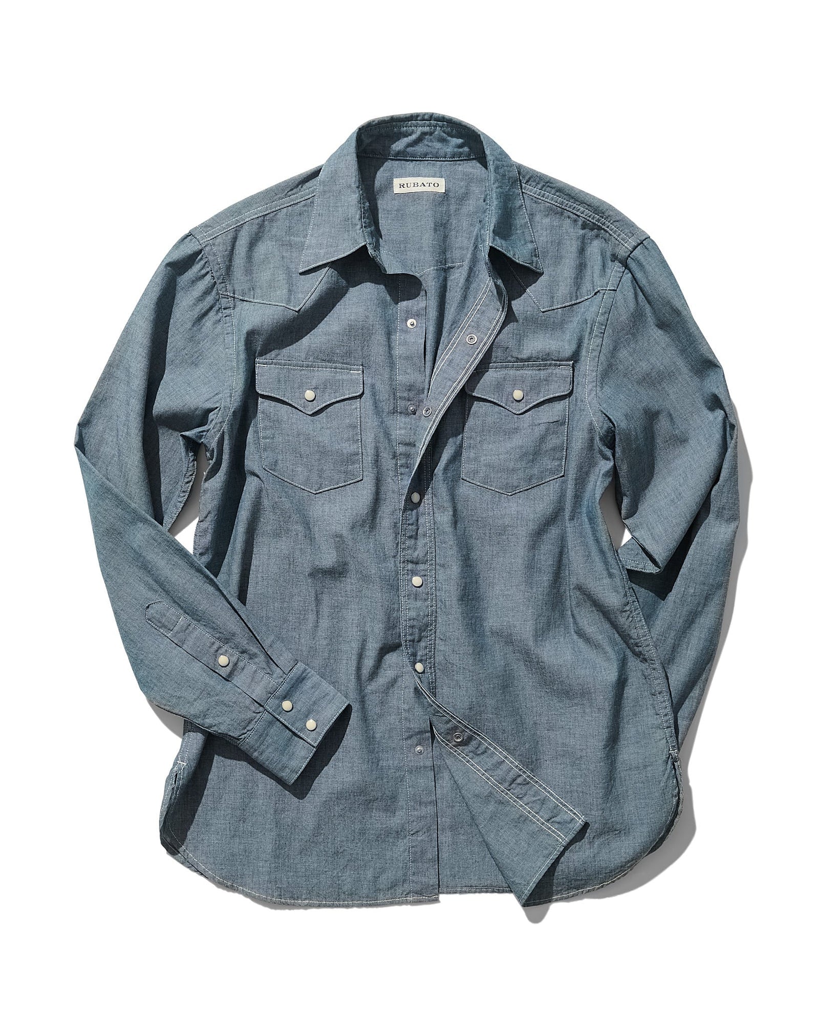 Roper Shirt In Light Chambray