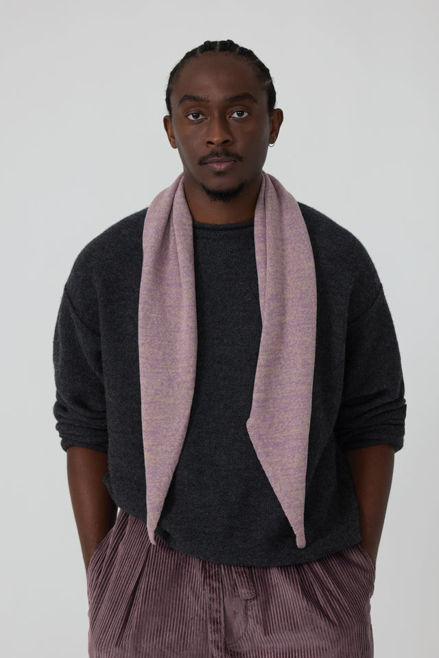 Diamond Scarf (Lilac Naturally Dyed Merino Wool)