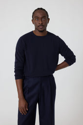 Long Sleeve Knit T Shirt Cashmere