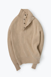Ribbed Popover (Sand Undyed Cashmere)