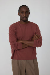 Long Sleeve Knit T Shirt Cashmere