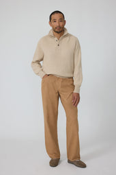 Ribbed Popover Undyed Cashmere