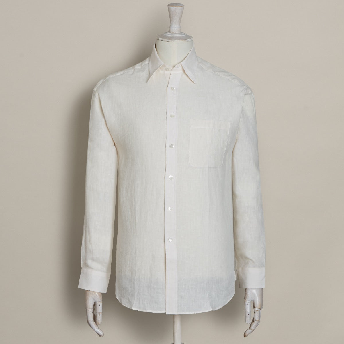Classic Fit Linen Shirt In