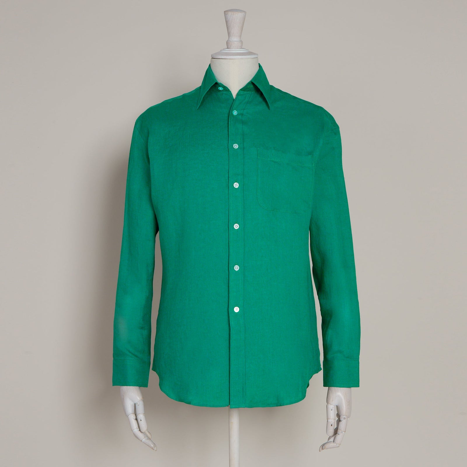 Classic Fit Linen Shirt In