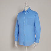 Classic Fit Linen Shirt In Lagoon