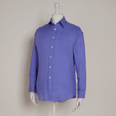 Classic Fit Linen Shirt In Lilac