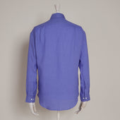 Classic Fit Linen Shirt In Lilac
