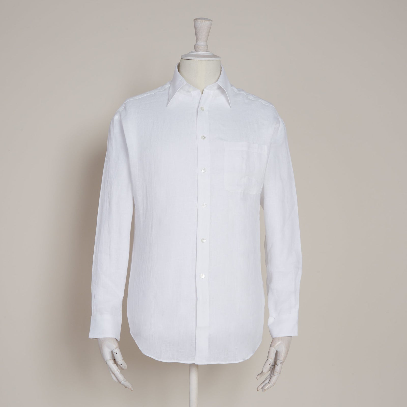 Classic Fit Linen Shirt In