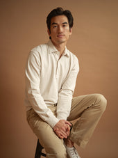 Long Sleeve Supima Fleece Polo