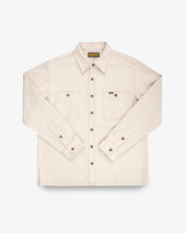 13oz Oxford Cloth Work Overshirt - Ivory