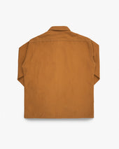 13oz Oxford Cloth Work Overshirt - Camel