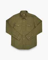 8oz Military Whipcord CPO Shirt - Olive