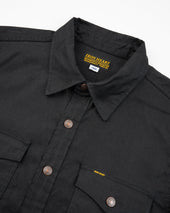 8oz Military Whipcord CPO Shirt - Black