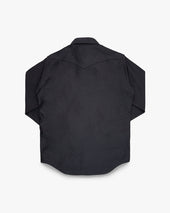 12oz Military Moleskin Western Shirt - Black