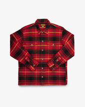Heavy Flannel Rider’s Overshirt - Red