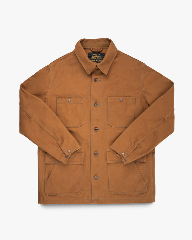 20oz Paraffin Coated Duck Chore Jacket - Brown