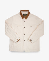 10oz Kurashikizome® Organic Cotton Duck Chore Jacket - Ivory