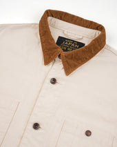 10oz Kurashikizome® Organic Cotton Duck Chore Jacket - Ivory