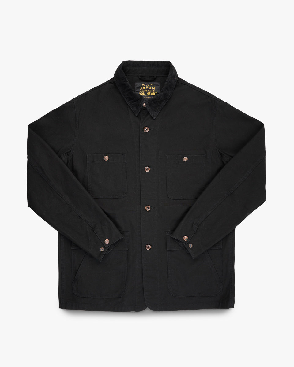 10oz Kurashikizome® Organic Cotton Duck Chore Jacket - Black