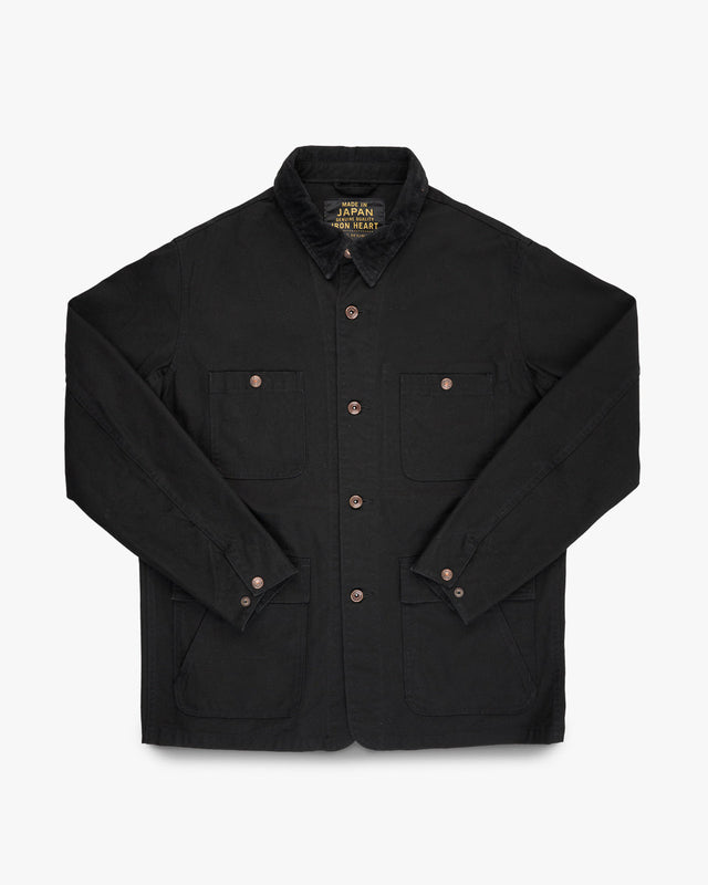 10oz Kurashikizome® Organic Cotton Duck Chore Jacket - Black