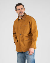10oz Kurashikizome® Organic Cotton Duck Chore Jacket - Brown