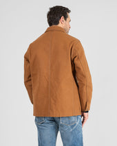 20oz Paraffin Coated Duck Chore Jacket - Brown