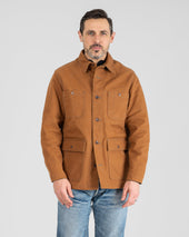 20oz Paraffin Coated Duck Chore Jacket - Brown