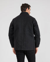 20oz Paraffin Coated Duck Chore Jacket - Black