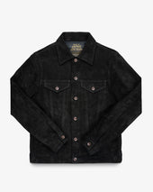 Horsehide Suede Modified Type III Jacket - Black