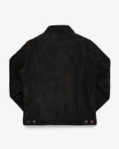 Horsehide Suede Modified Type III Jacket - Black