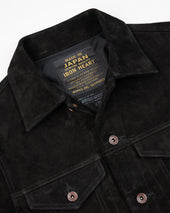 Horsehide Suede Modified Type III Jacket - Black