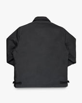 Oiled Whipcord A2 Deck Jacket - Black