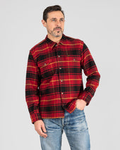 Heavy Flannel Rider’s Overshirt - Red