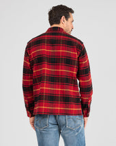 Heavy Flannel Rider’s Overshirt - Red